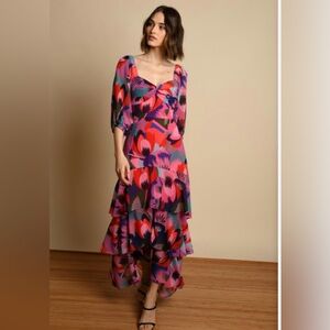 Floral Multicolor Maxi Dress